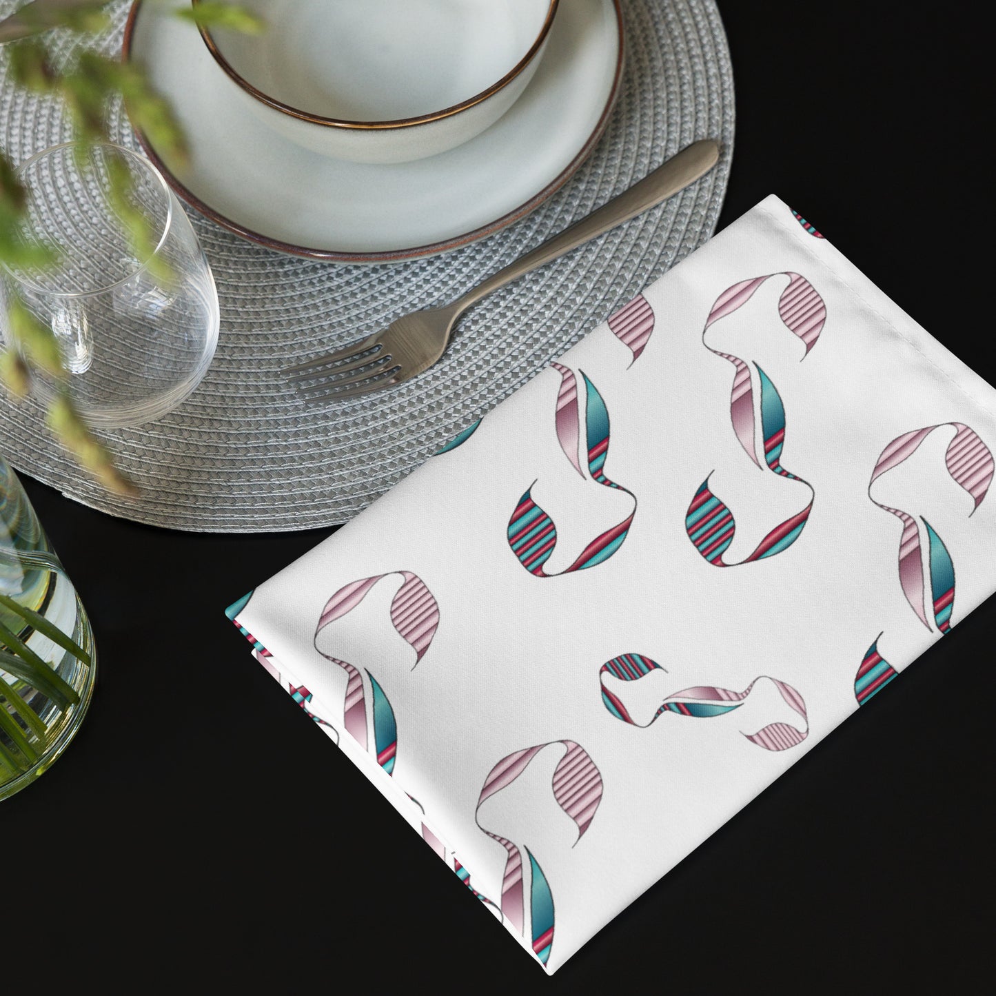 Cloth napkin set Kukloso Abstractical Pattern No 240 - Free Shipping