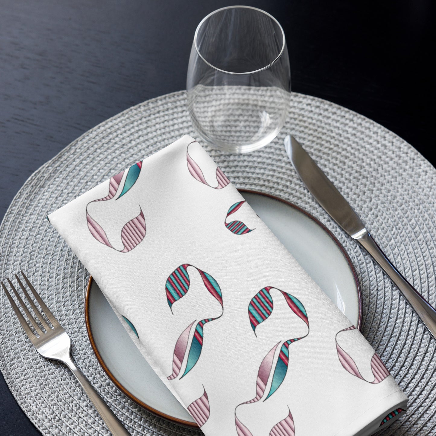 Cloth napkin set Kukloso Abstractical Pattern No 240 - Free Shipping