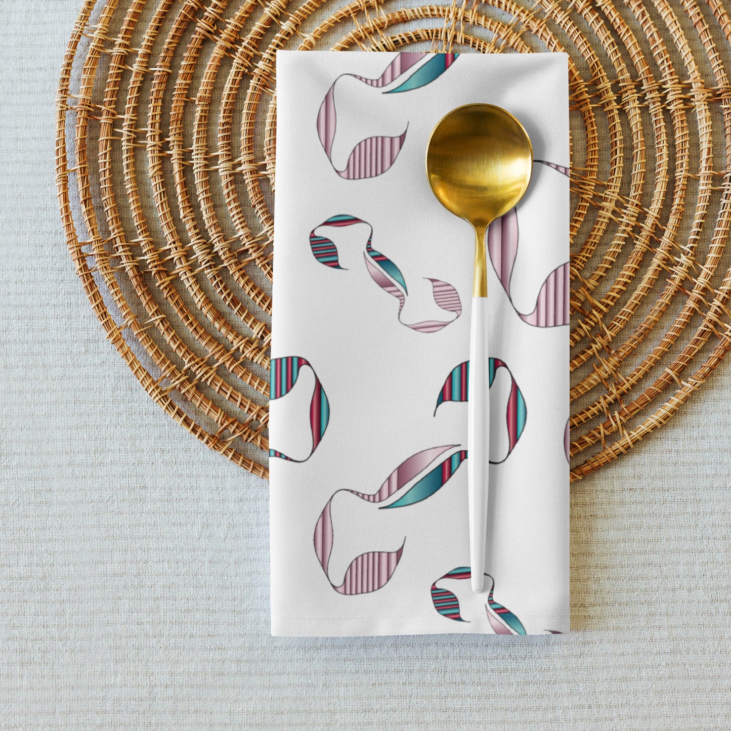 Cloth napkin set Kukloso Abstractical Pattern No 240 - Free Shipping