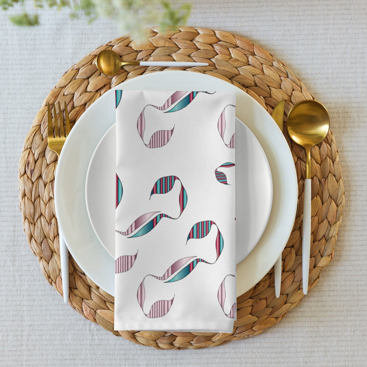 Cloth napkin set Kukloso Abstractical Pattern No 240 - Free Shipping