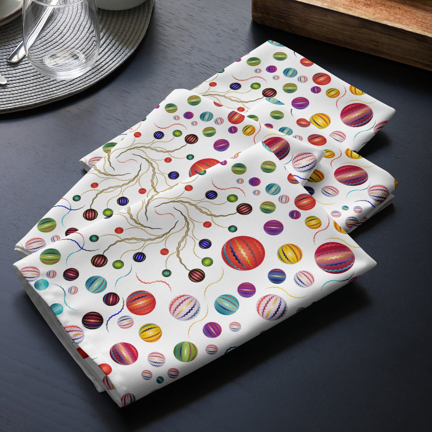 Cloth napkin set Kukloso Abstractical Pattern No 260 - Free Shipping