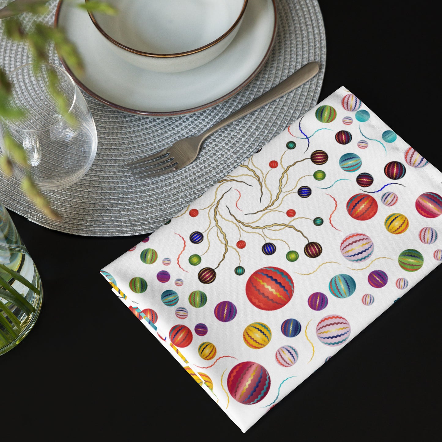 Cloth napkin set Kukloso Abstractical Pattern No 260 - Free Shipping