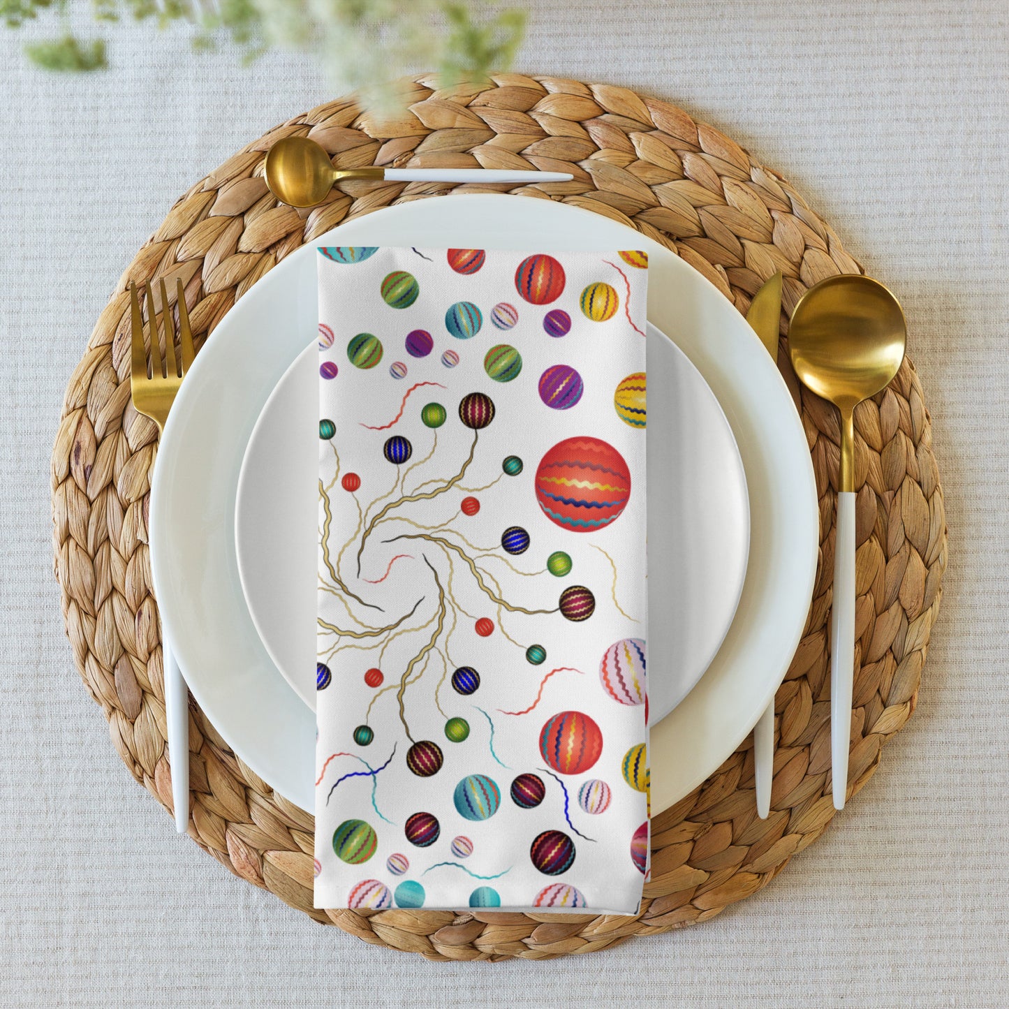 Cloth napkin set Kukloso Abstractical Pattern No 260 - Free Shipping
