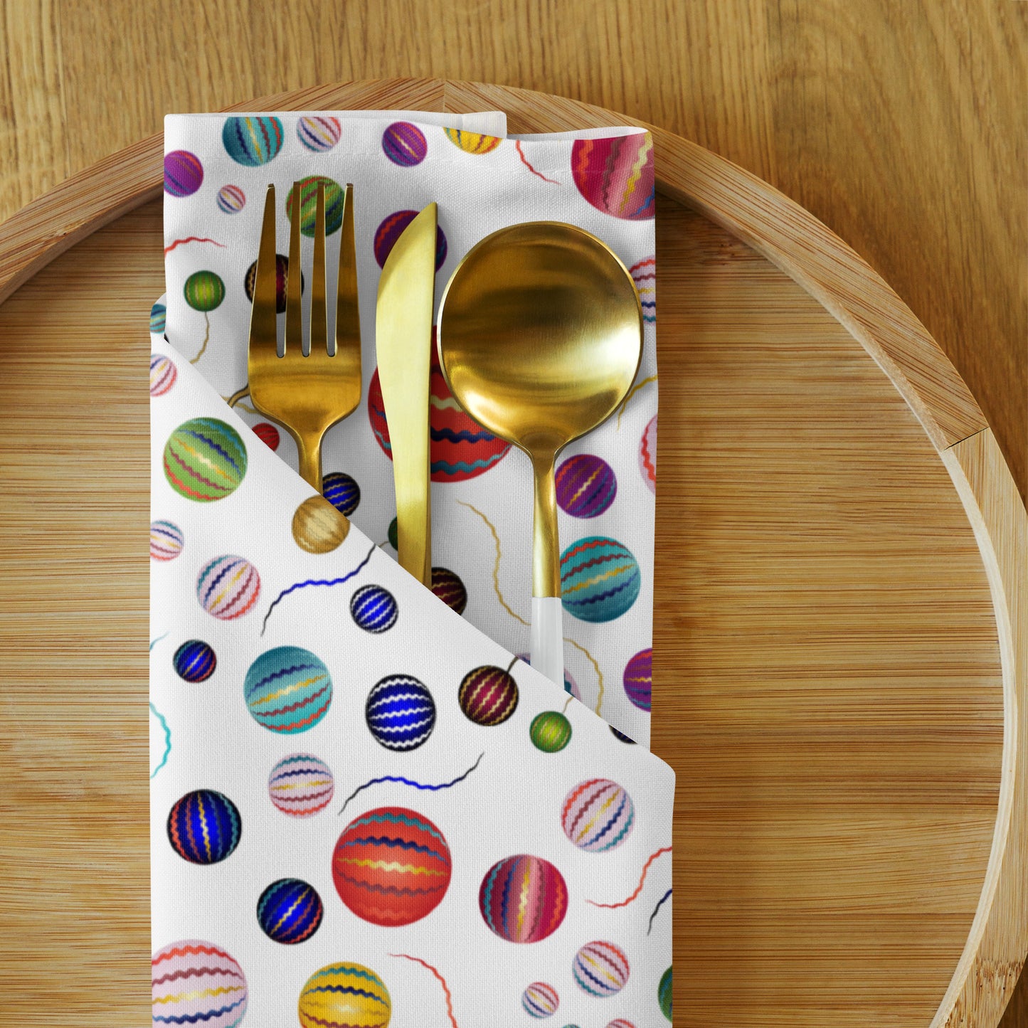 Cloth napkin set Kukloso Abstractical Pattern No 260 - Free Shipping