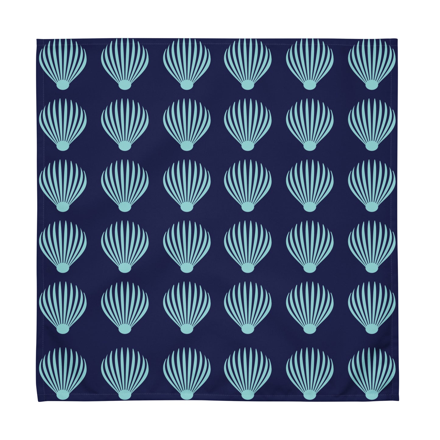 Cloth napkin set Kukloso Scallop Shell No 1 Aqua - Free Shipping