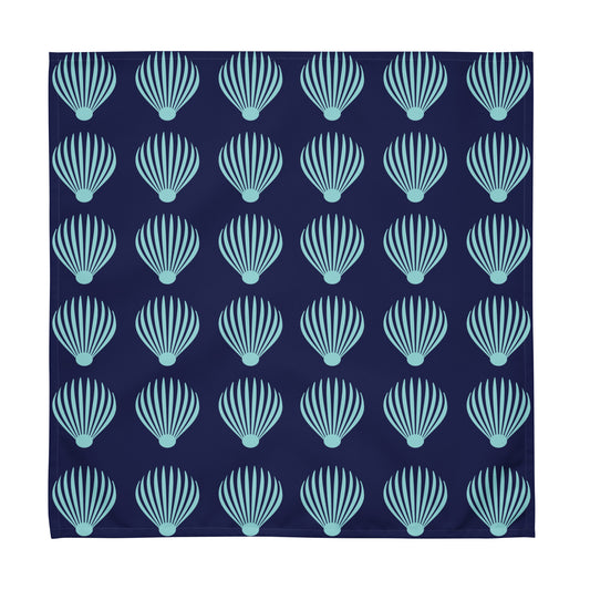 Cloth napkin set Kukloso Scallop Shell No 1 Aqua - Free Shipping