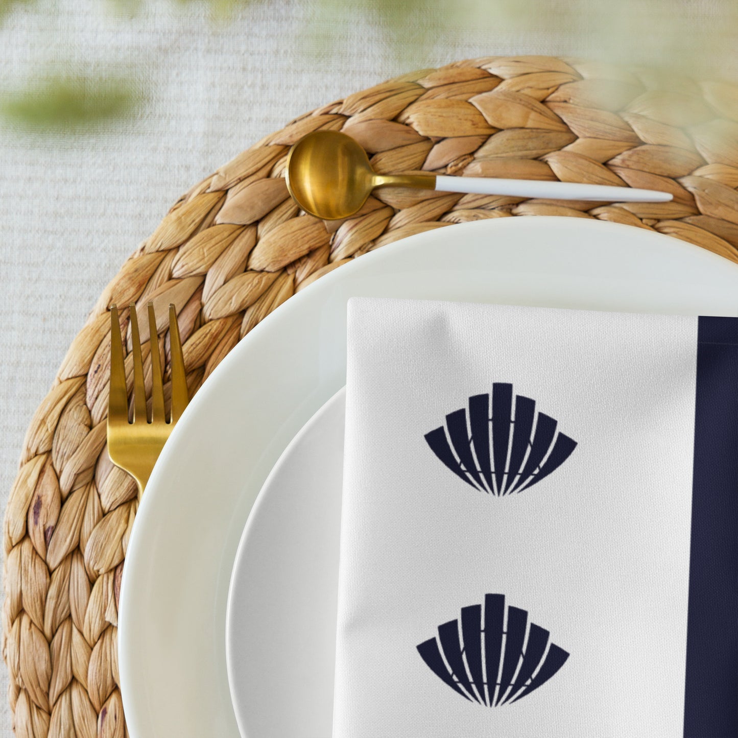 Cloth napkin set Kukloso Greek Border no 78 - Free Shipping