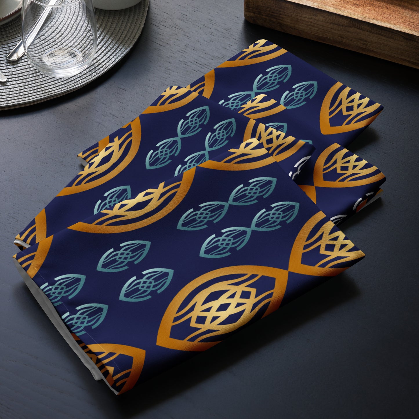 Cloth napkin set Kukloso Fleurons No 66 - Free Shipping