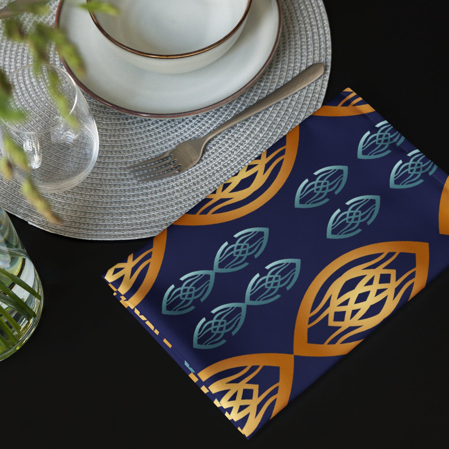 Cloth napkin set Kukloso Fleurons No 66 - Free Shipping