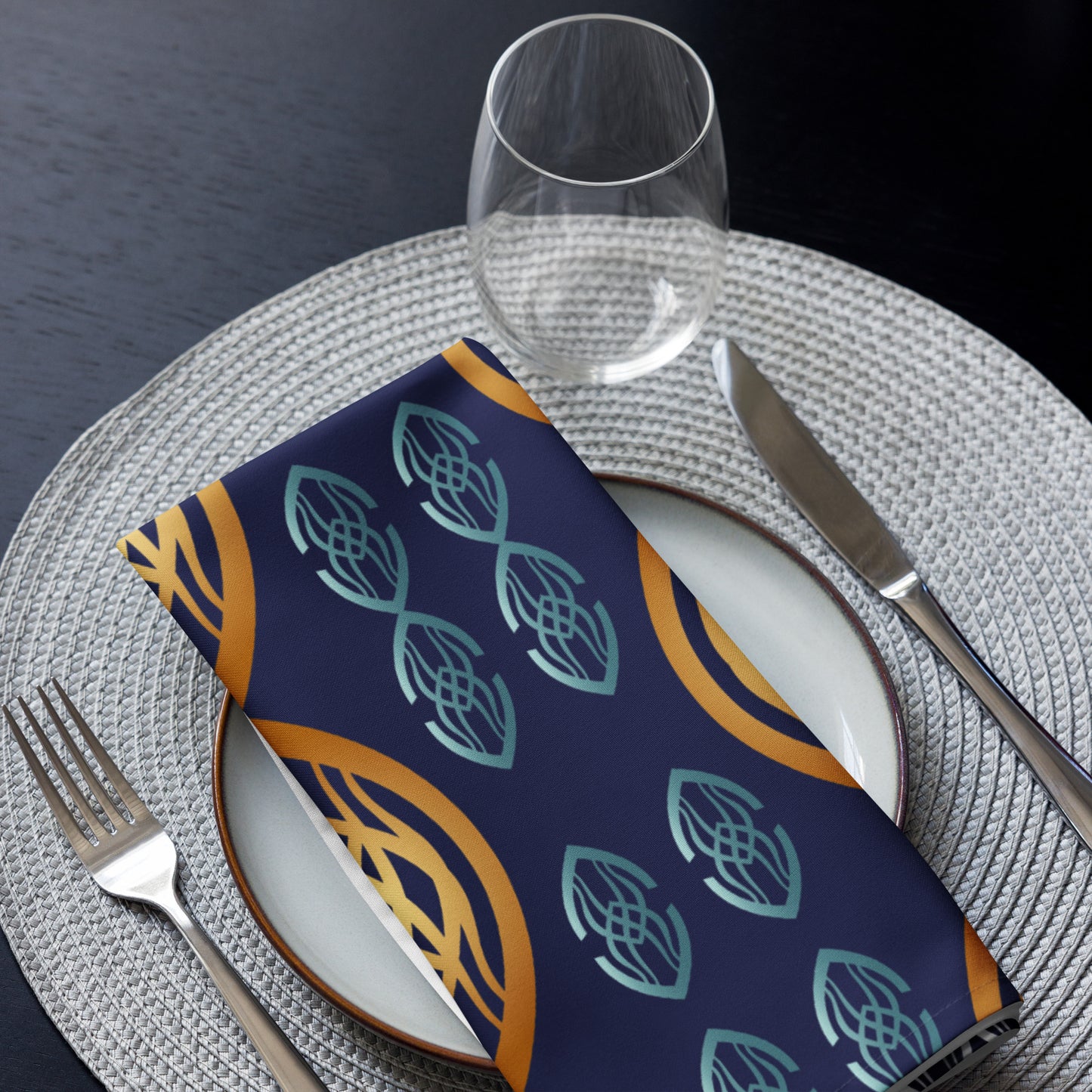 Cloth napkin set Kukloso Fleurons No 66 - Free Shipping