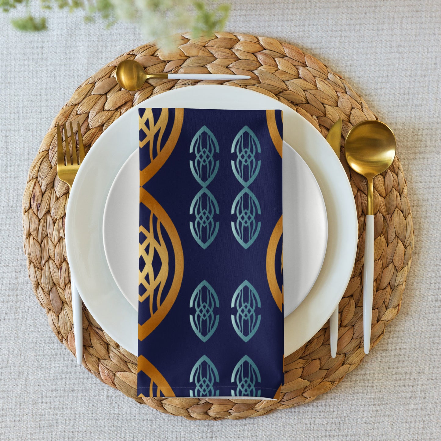 Cloth napkin set Kukloso Fleurons No 66 - Free Shipping