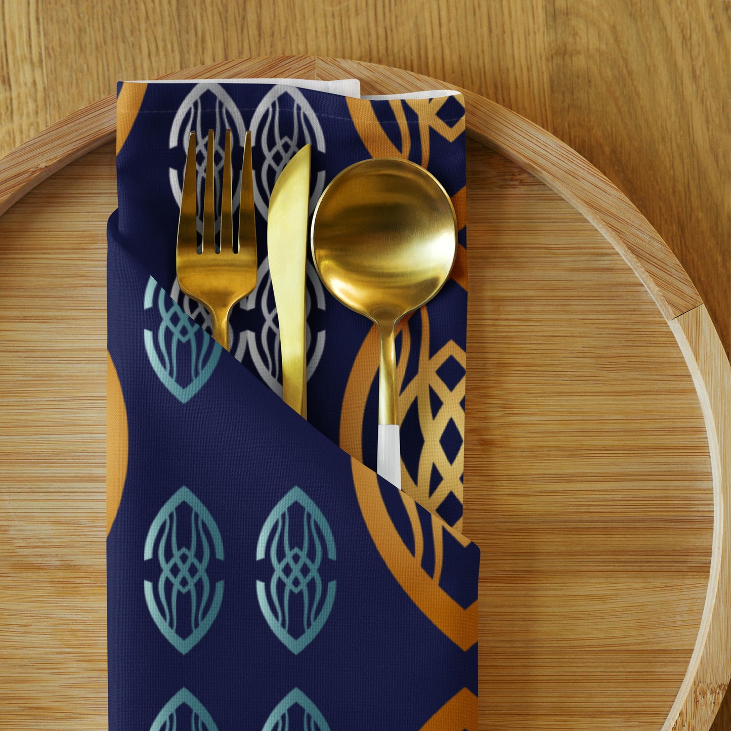 Cloth napkin set Kukloso Fleurons No 66 - Free Shipping