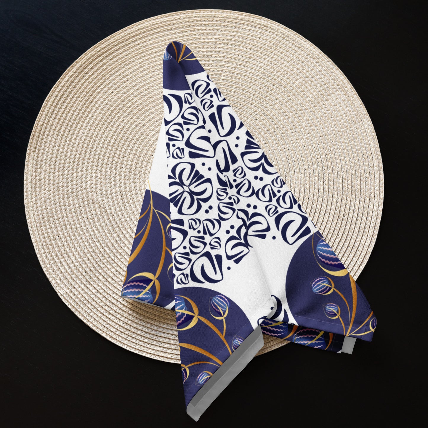 Cloth napkin set Kukloso Fleurons No 33 - Free Shipping