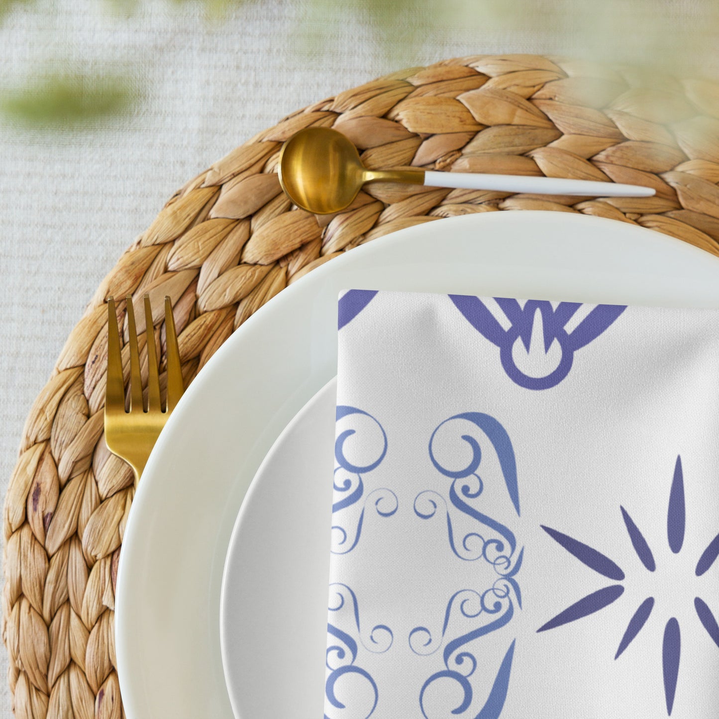 Cloth napkin set Kukloso Fleurons No 27 - Free Shipping