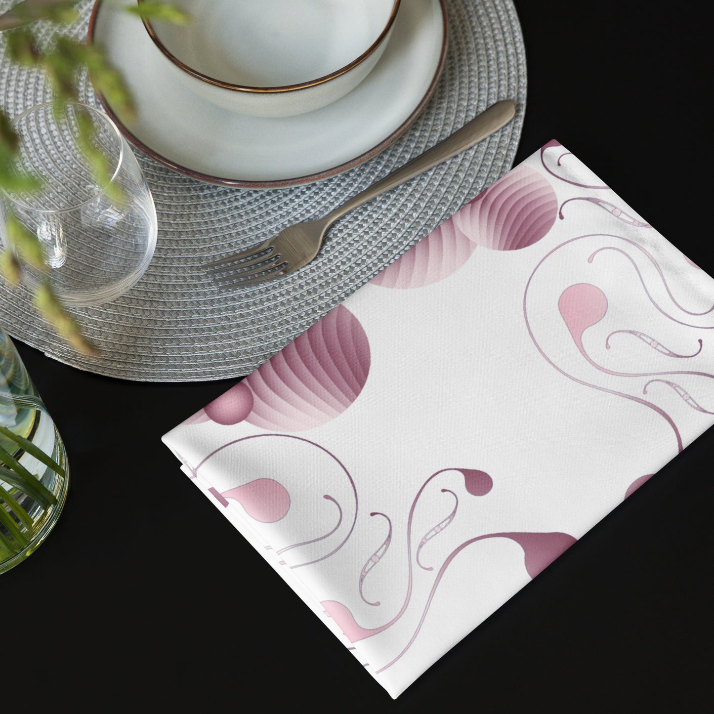 Cloth napkin set Kukloso Abstractical No 57 - Free Shipping