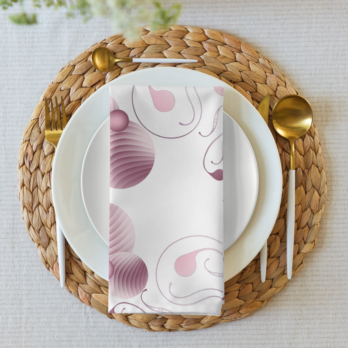 Cloth napkin set Kukloso Abstractical No 57 - Free Shipping