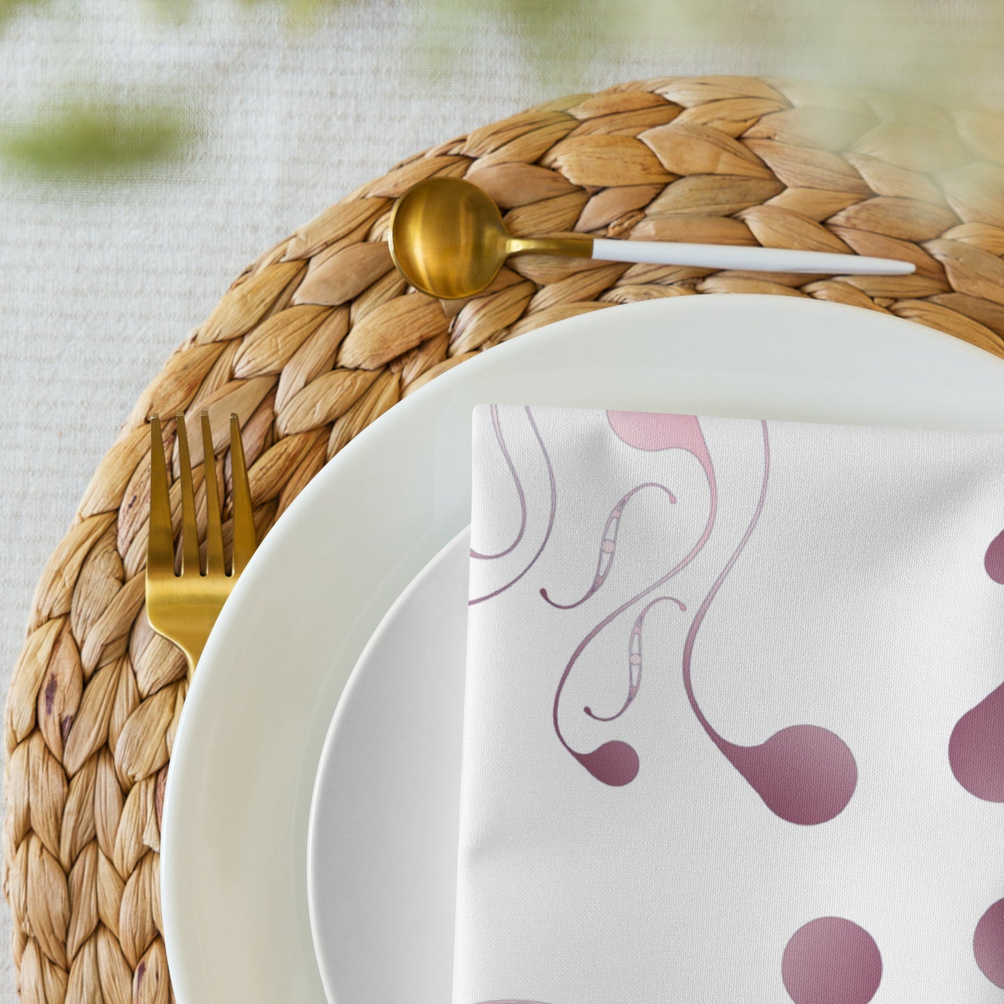 Cloth napkin set Kukloso Abstractical No 57 - Free Shipping