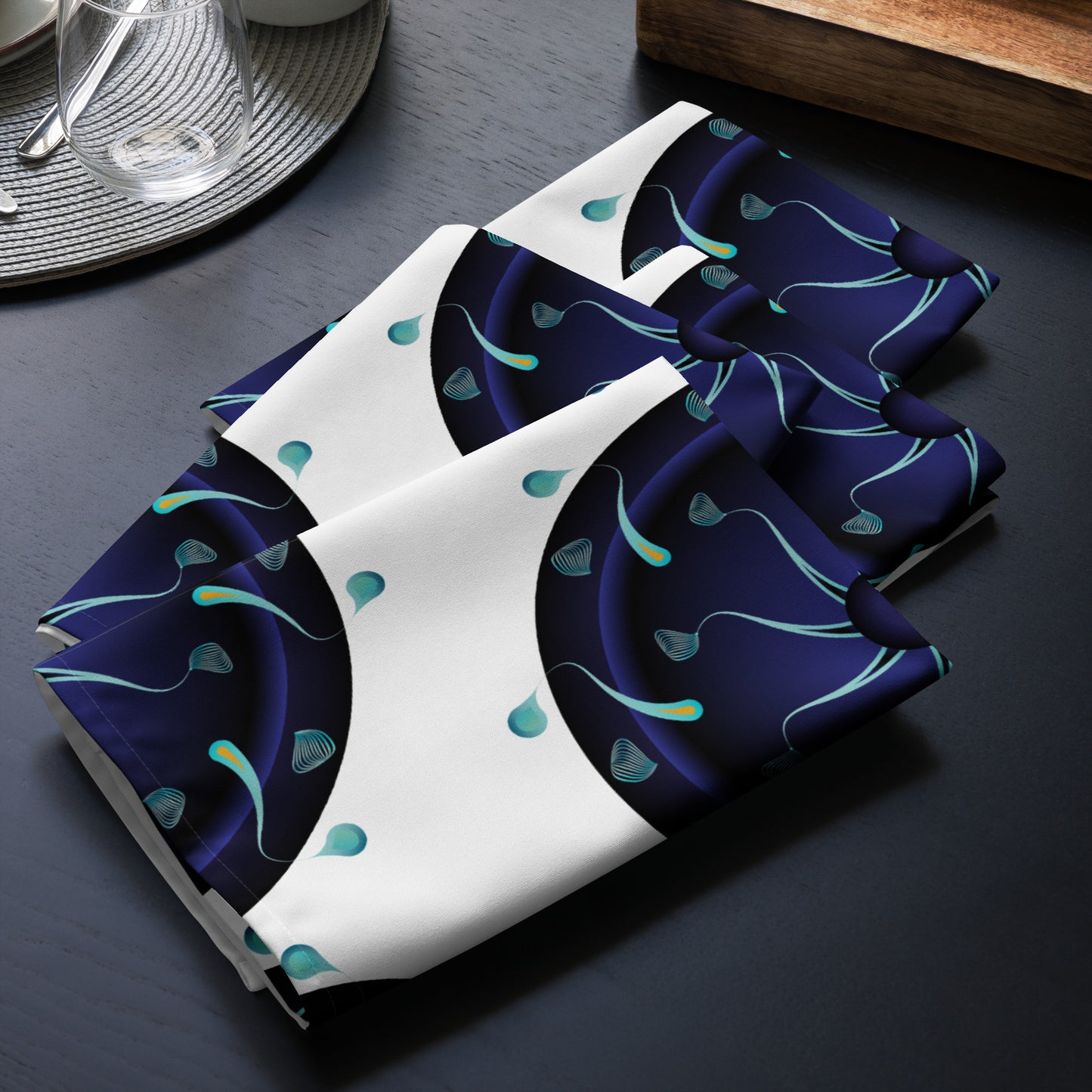 Cloth napkin set Kukloso Abstractical No 30 - Free Shipping