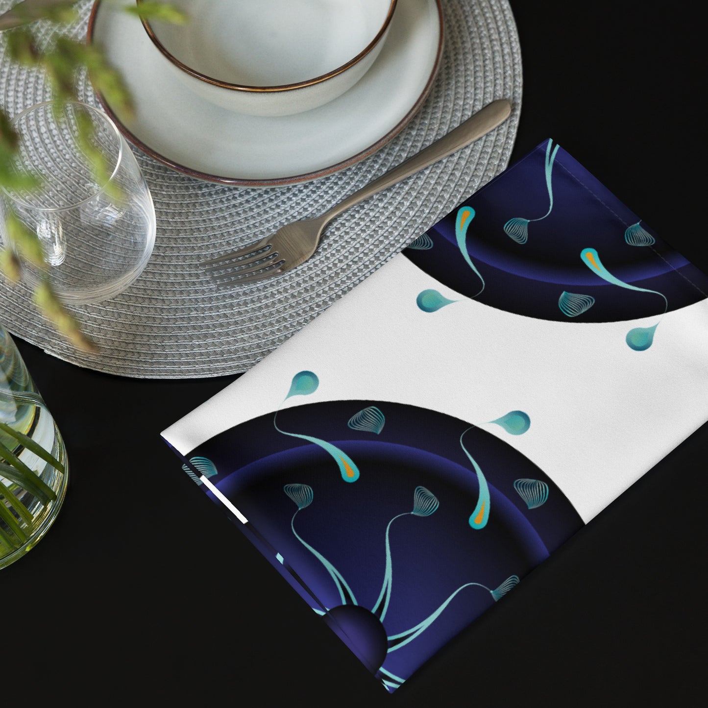 Cloth napkin set Kukloso Abstractical No 30 - Free Shipping