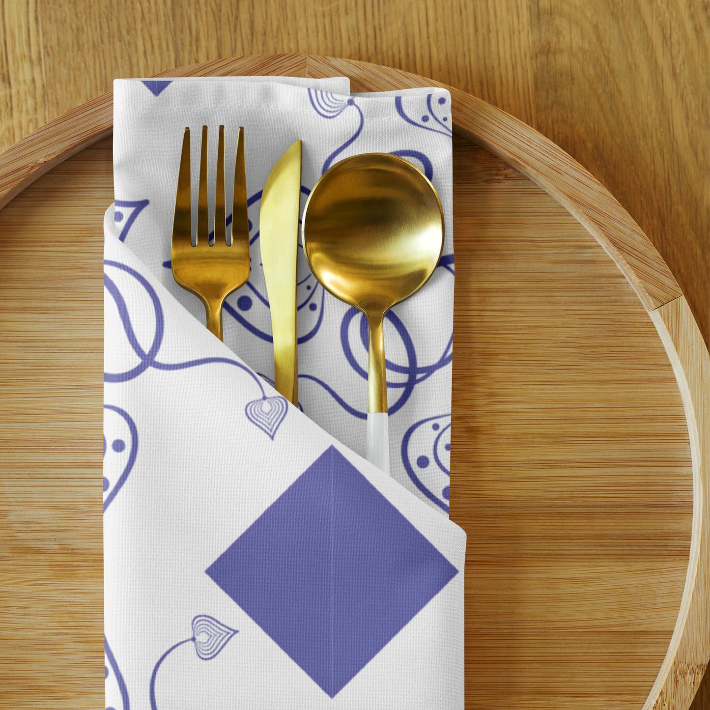 Cloth napkin set Kukloso Abstractical No 25 - Free Shipping