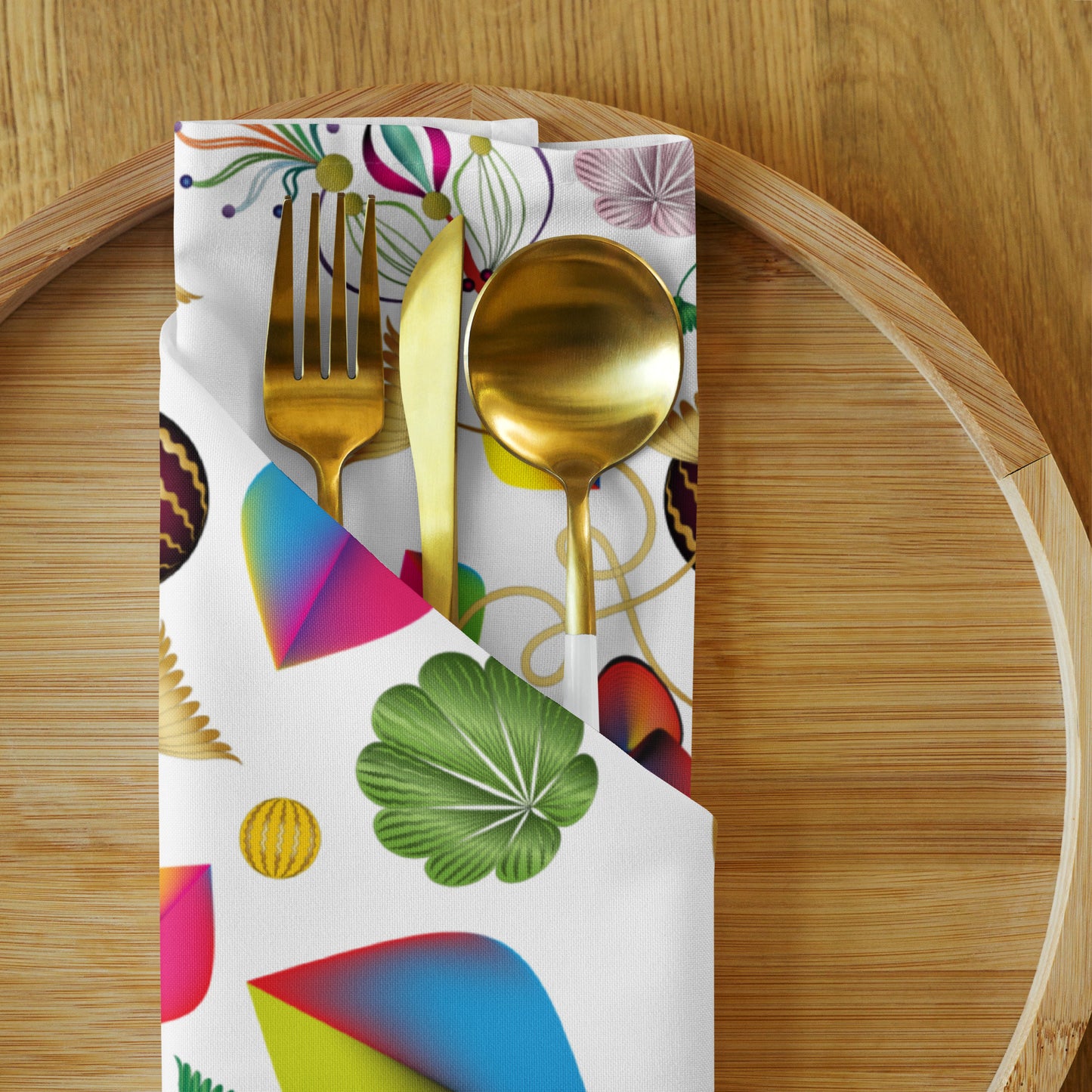 Cloth napkin set Kukloso Abstractical No 24 - Free Shipping