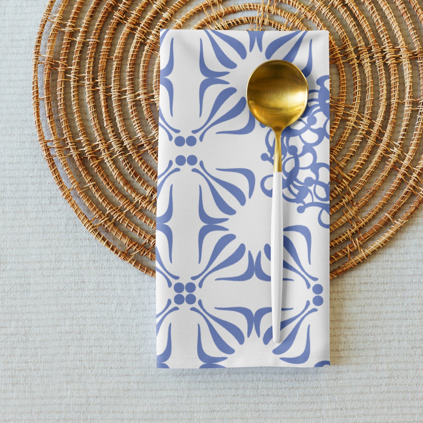 Cloth napkin set Kukloso Ancient Geometrica No 21- Free Shipping