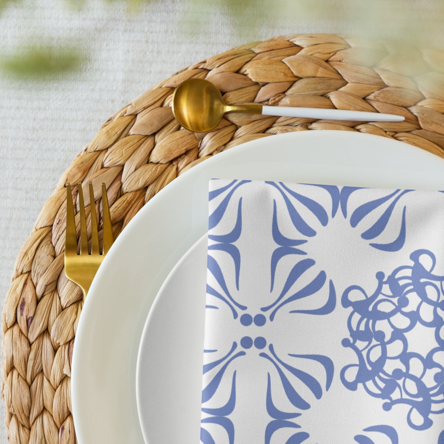 Cloth napkin set Kukloso Ancient Geometrica No 21- Free Shipping