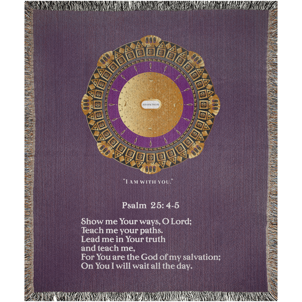Woven Blankets Kukloso Psalm 25: 1-5 Version 1- Free Shipping
