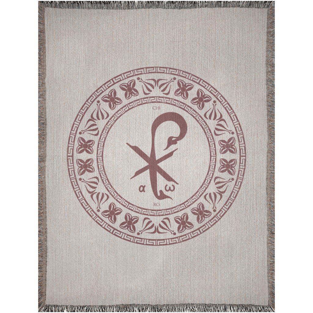 Woven Blankets Kukloso Chi Ro PX Christogram No 25 - Free Shipping