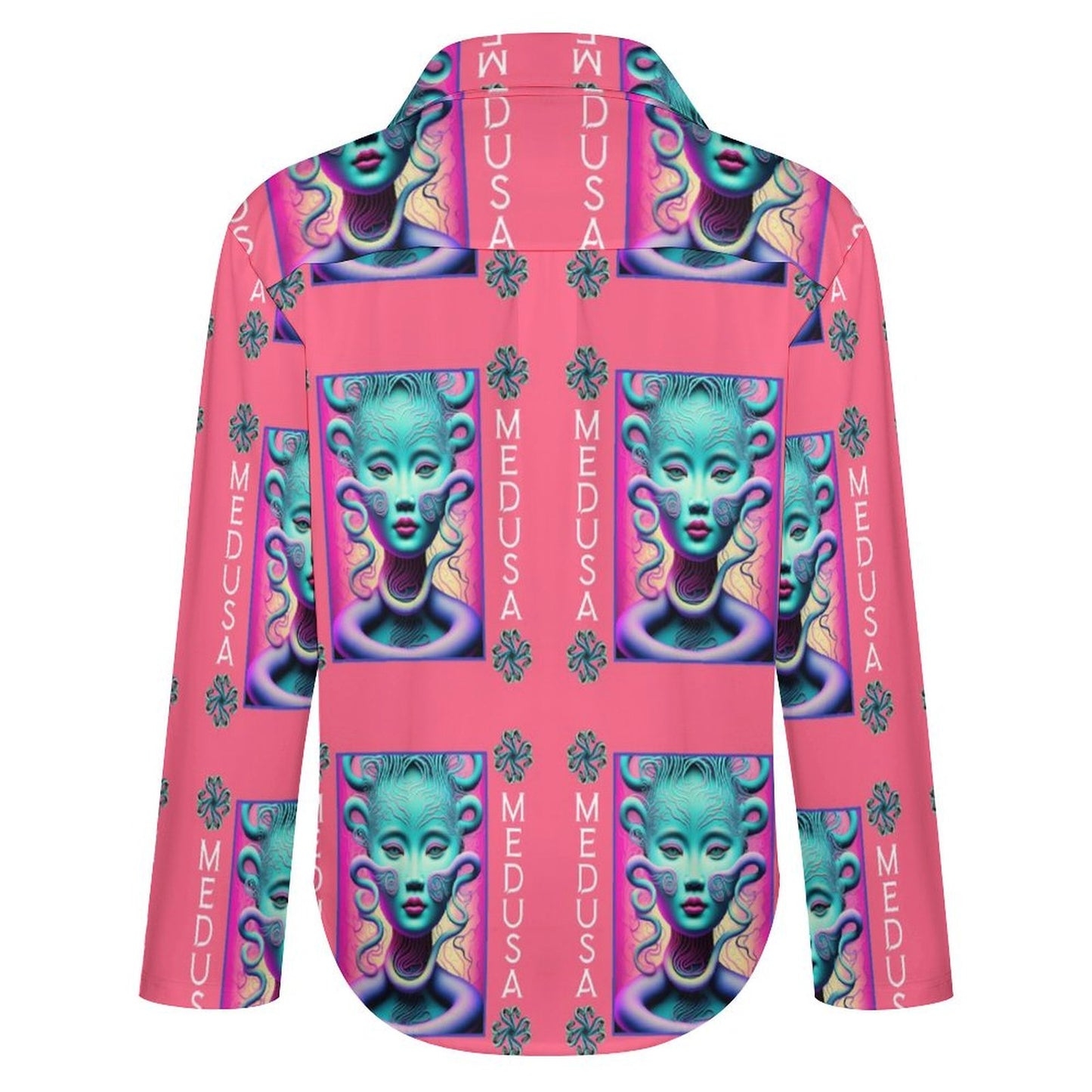 Long Sleeve Shirt Blouse Kukloso Abstract No 153