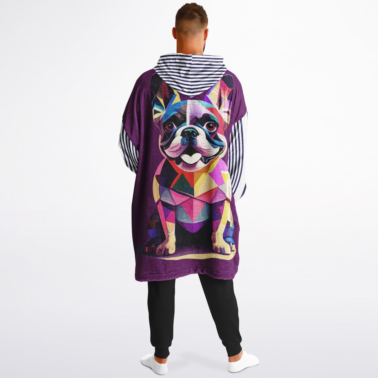 Snug Hoodie Economy - AOP Kukloso Cubist French Bulldog - Free Shipping