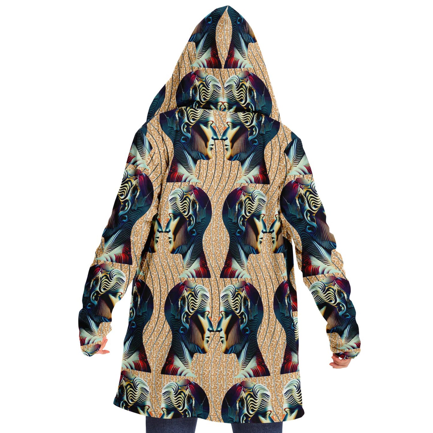 Microfleece Cloak - AOP Kukloso Ancients Series No 5 - Free Shipping