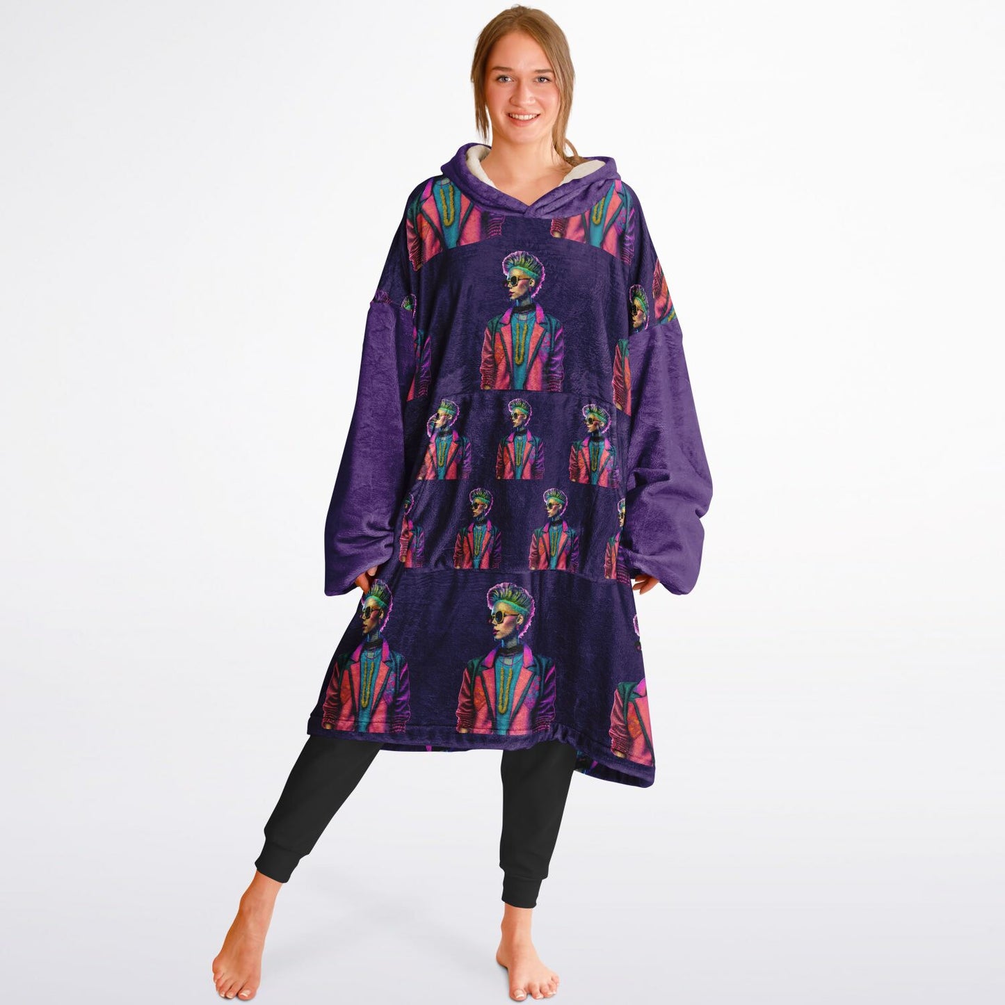 Snug Hoodie Economy - AOP Kukloso Punk Chic No 1 F - Free Shipping