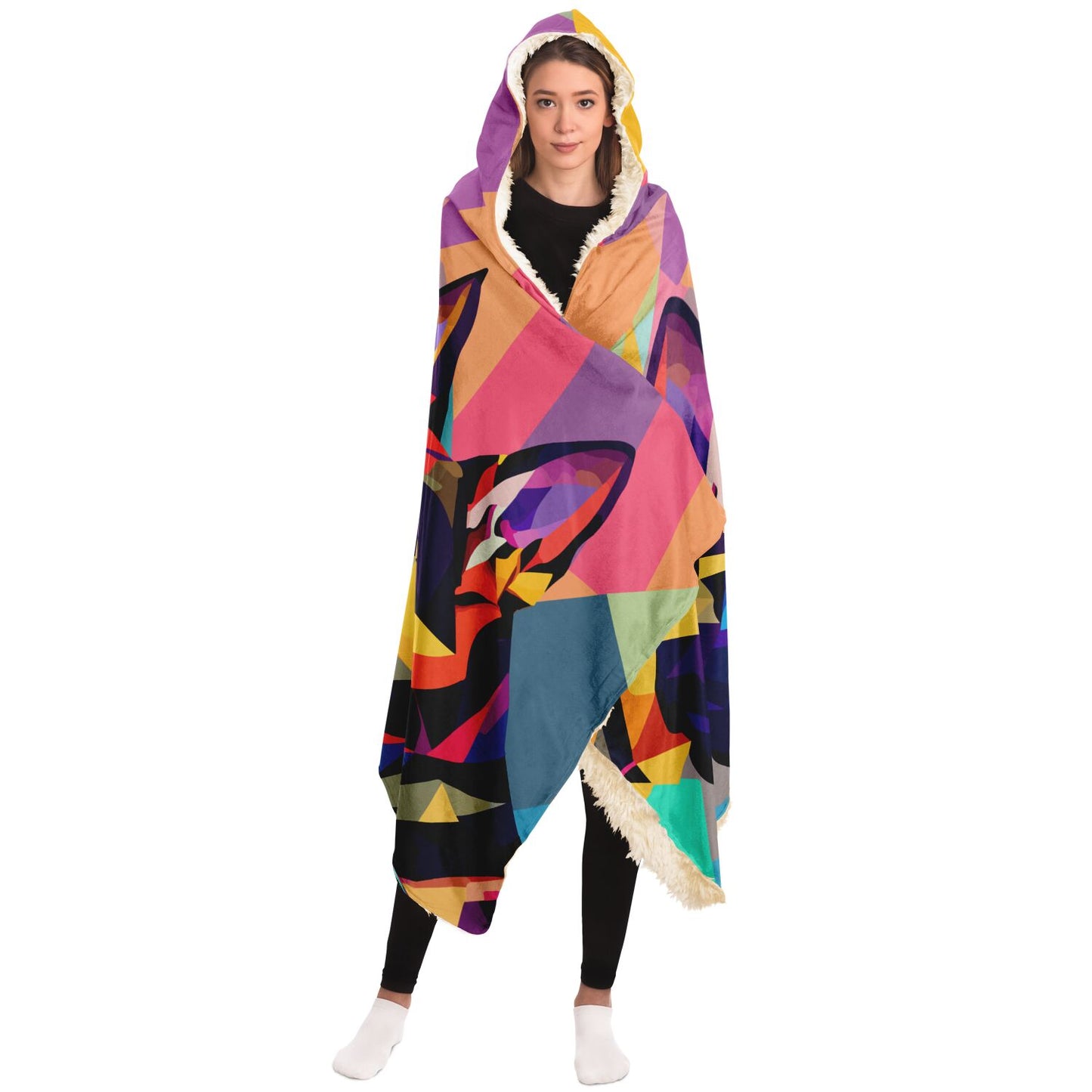 Hooded Blanket - AOP Kukloso German Sheperd Adult No 1 - Free Shipping