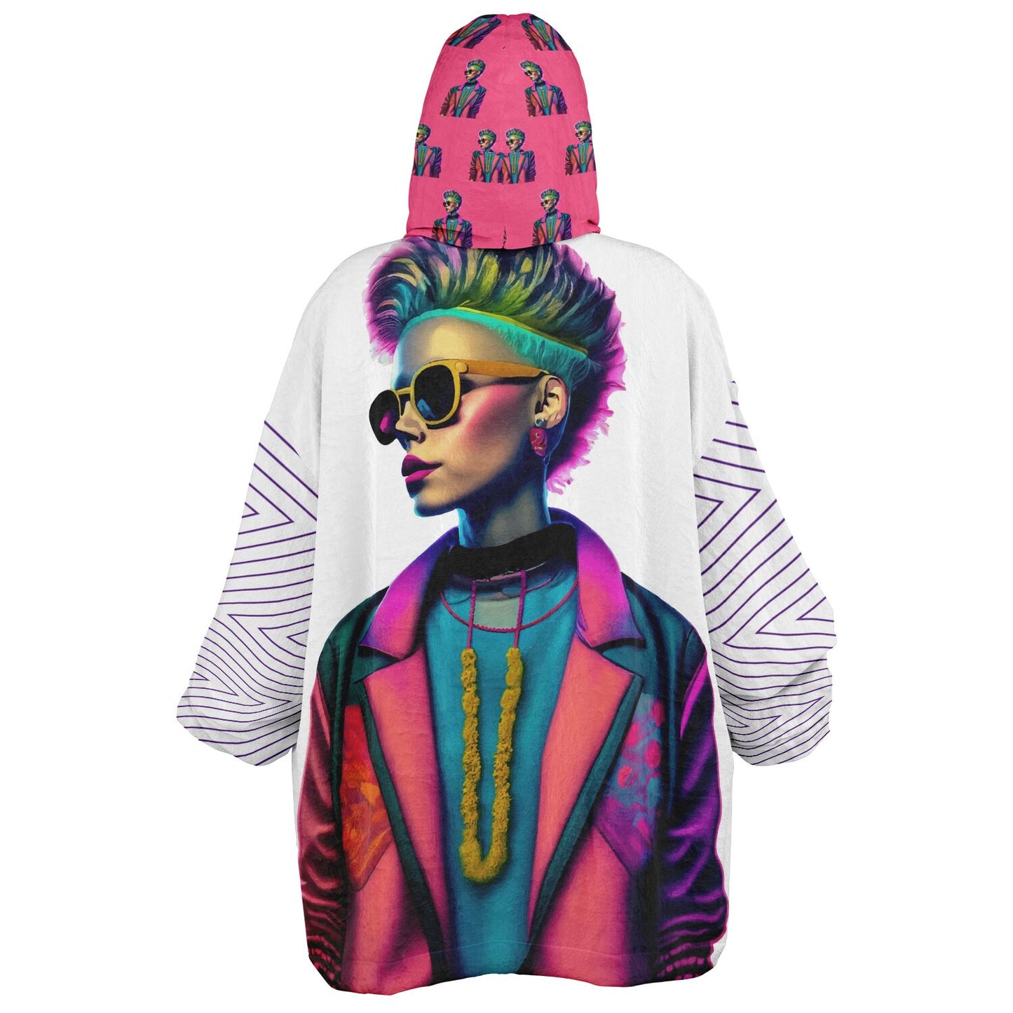Snug Hoodie Economy - AOP Kukloso Punk Chic No 1 G - Free Shipping