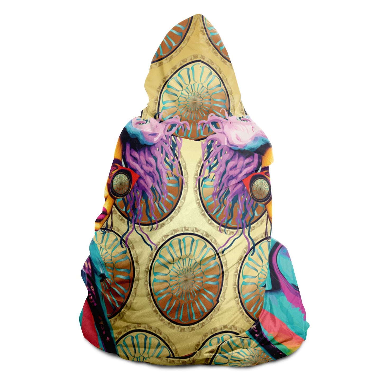 Hooded Blanket - AOP Kukloso Punk Chic No 2 B - Free Shipping
