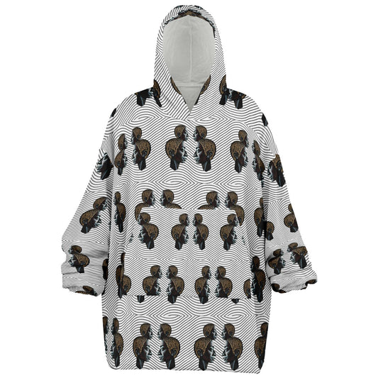 Snug Hoodie Economy - AOP Kukloso Cubist Faces No 43 - Free Shipping