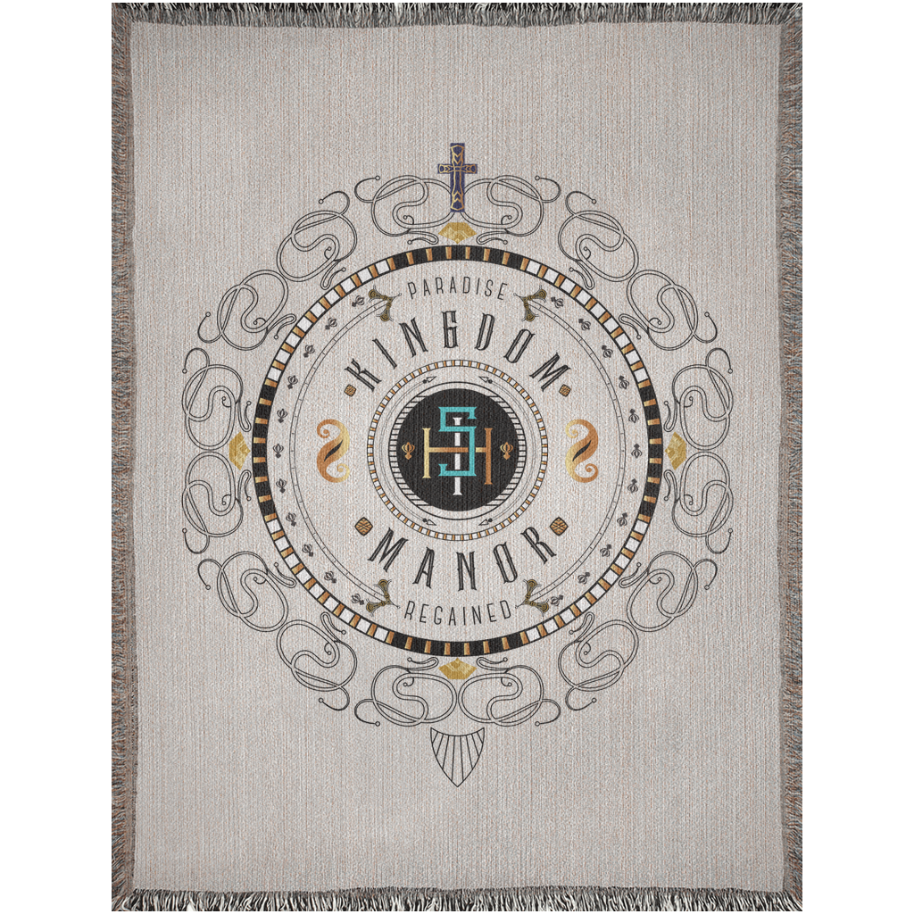 Woven Blankets Kukloso ISH Christogram - 'Kingdom Manor'- Free Shipping