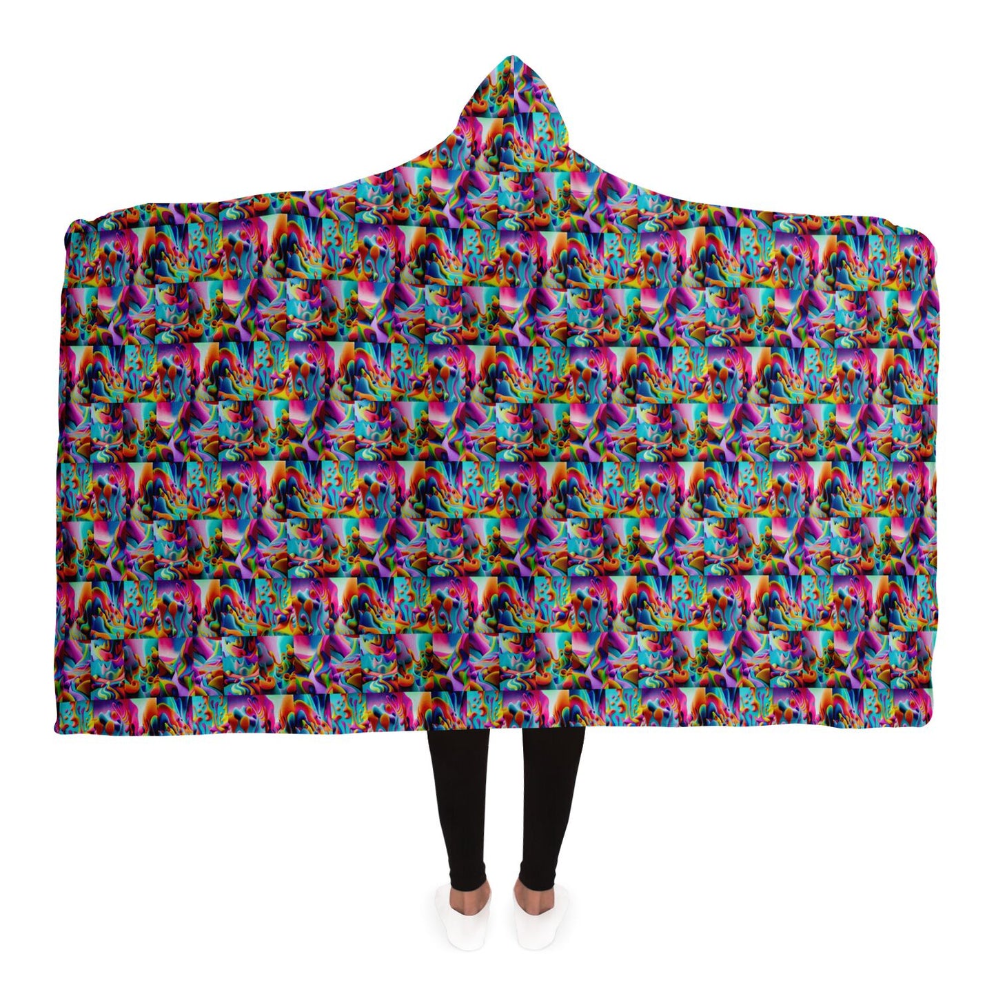 Hooded Blanket - AOP Kukloso Got Color Extra Small Pattern - Free Shipping