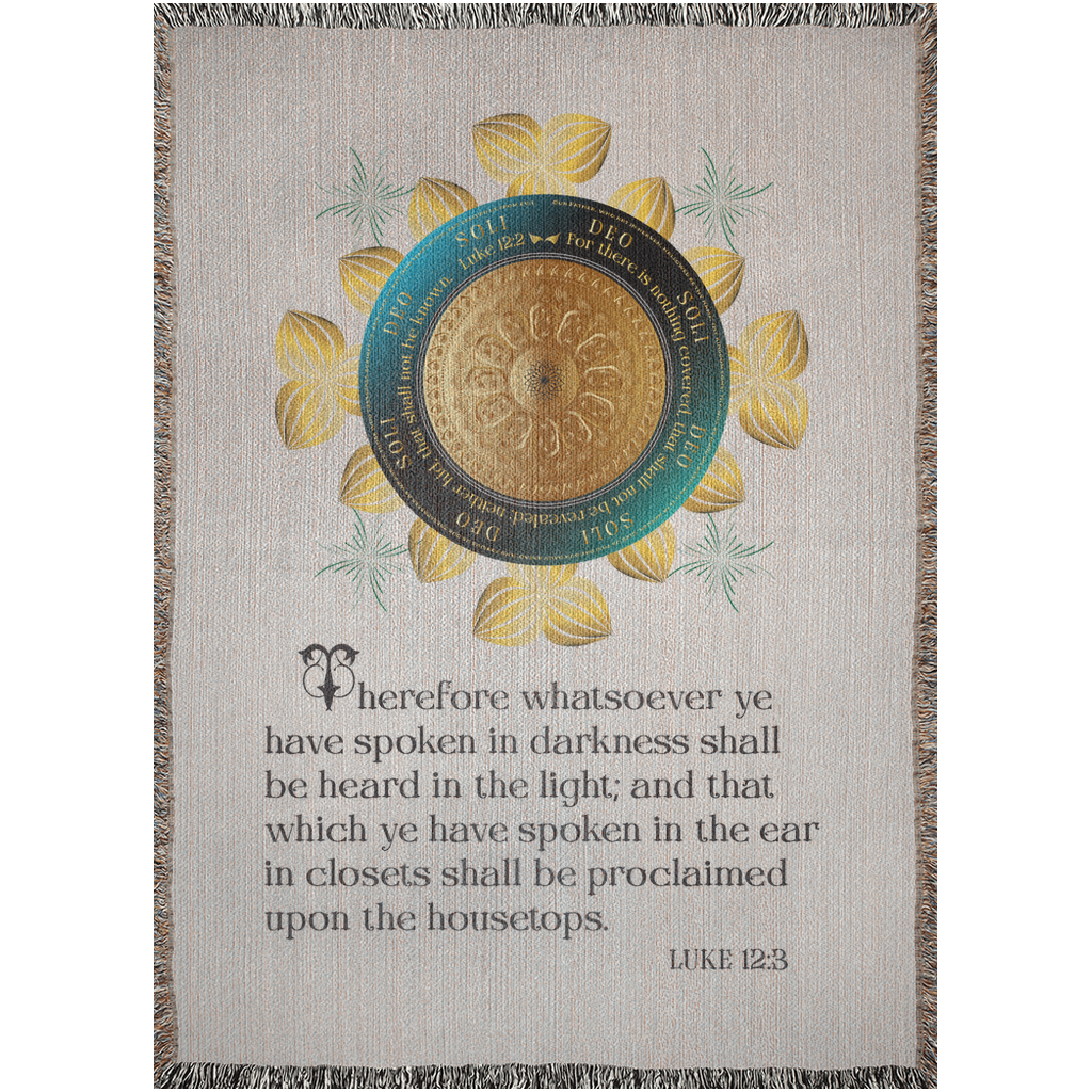 Woven Blankets Kukloso OVC No 4295 'Luke 12:3' - Free Shipping