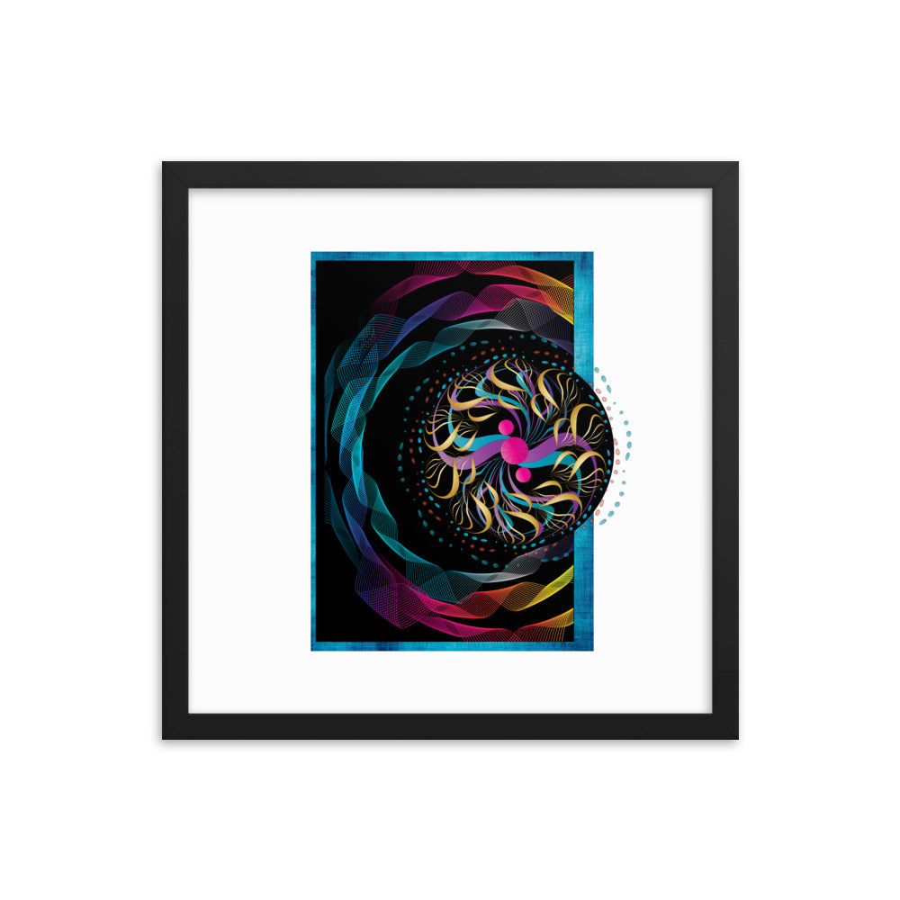Framed poster Mandala Circularium No 2282 Free Shipping