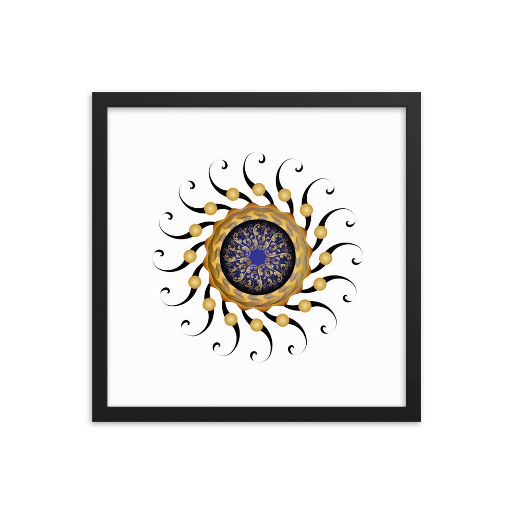 Framed poster Mandala Circularium No 2420 Free Shipping