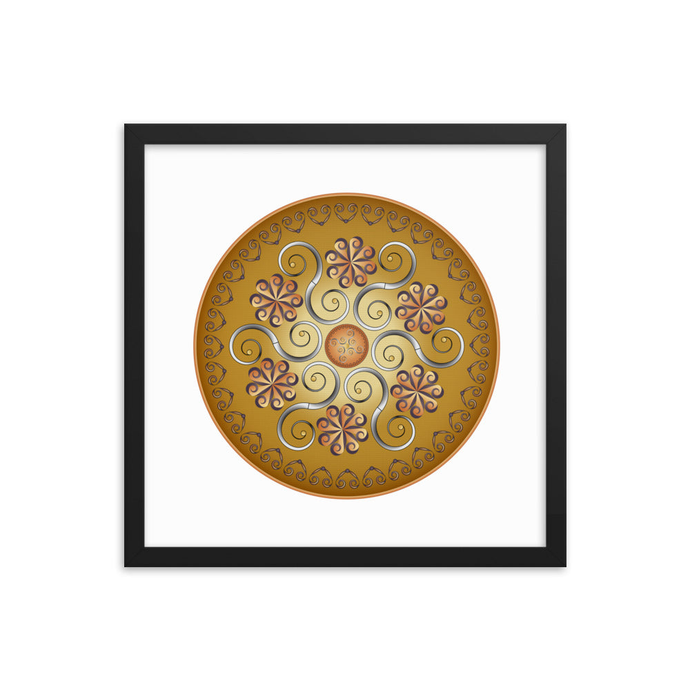 Framed poster Mandala Circularium No 2565 Free Shipping