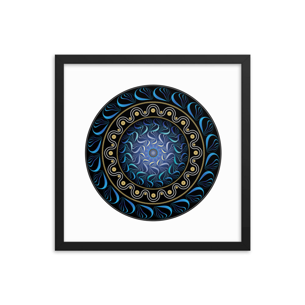 Framed poster Mandala Circularium No 2582 Free Shipping