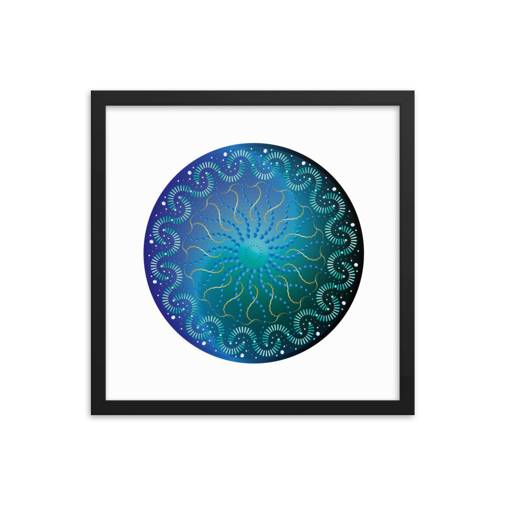Framed poster Mandala Circularium No 2696 Free Shipping