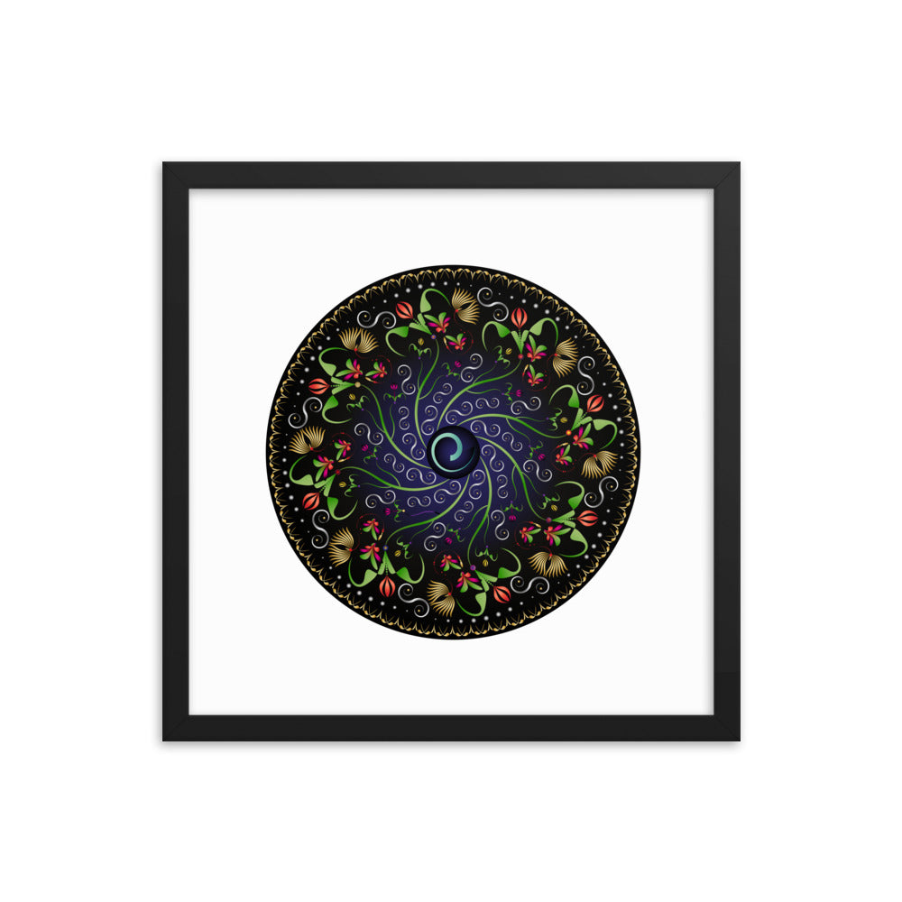 Framed poster Mandala Circularium No 2680 Free Shipping