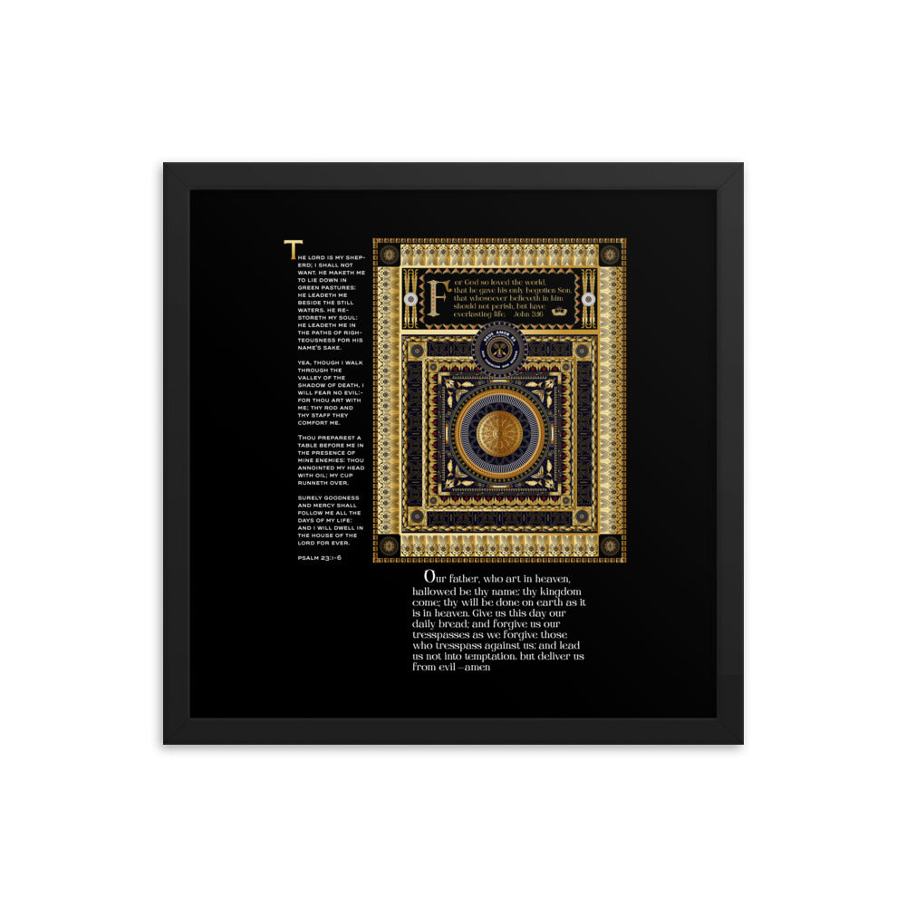 Framed poster 'The Lord's Prayer' & more...Free Shipping