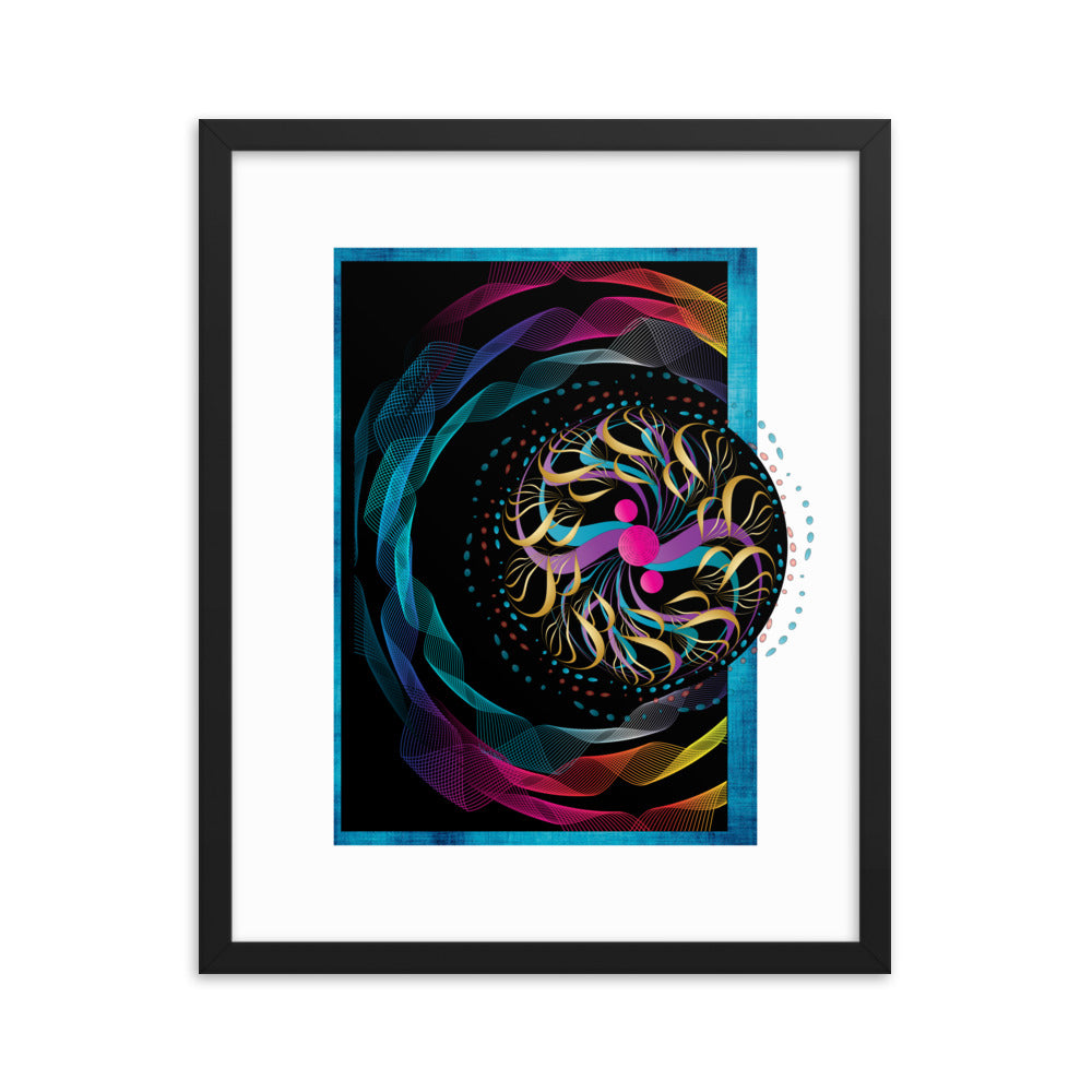 Framed poster Mandala Circularium No 2282 Free Shipping