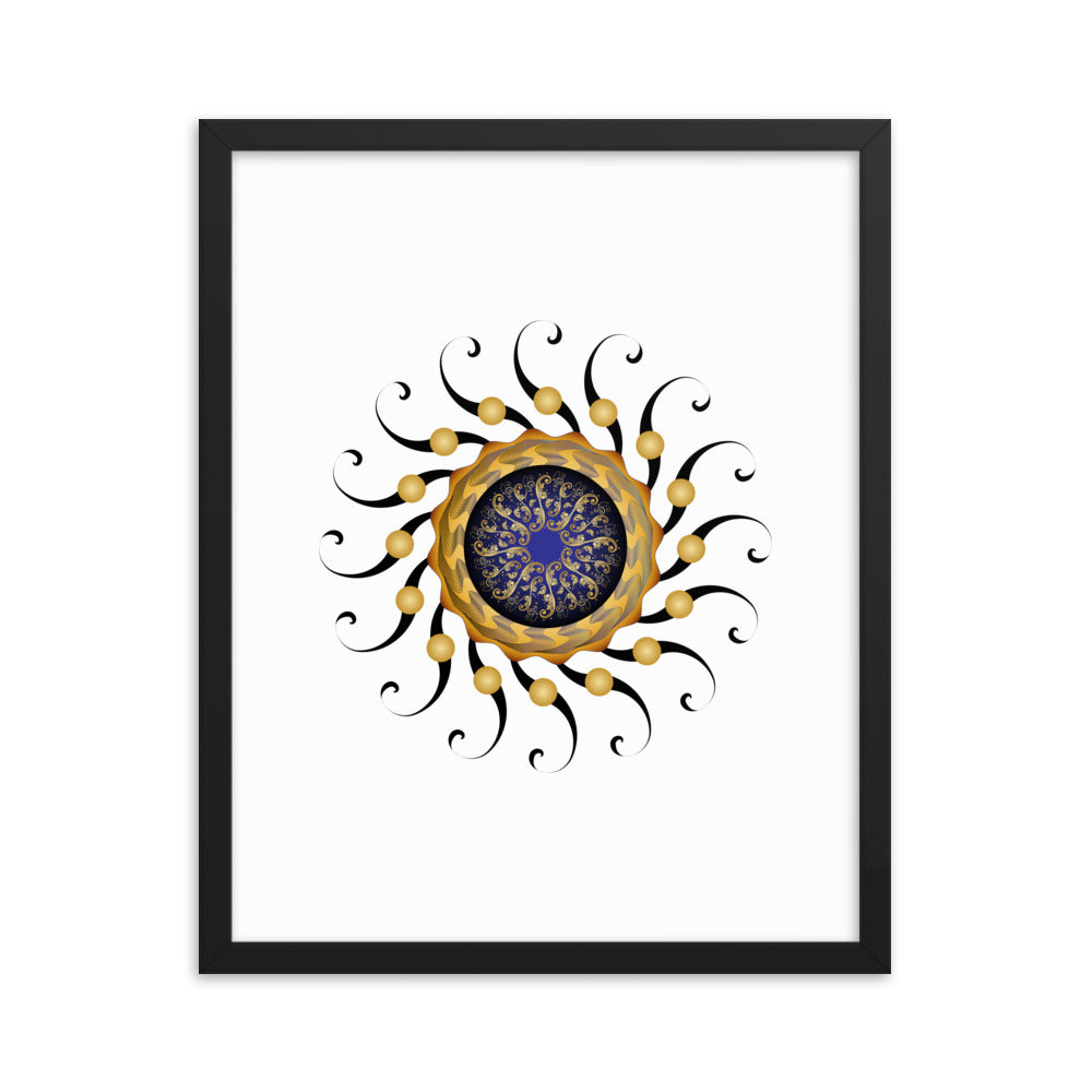 Framed poster Mandala Circularium No 2420 Free Shipping