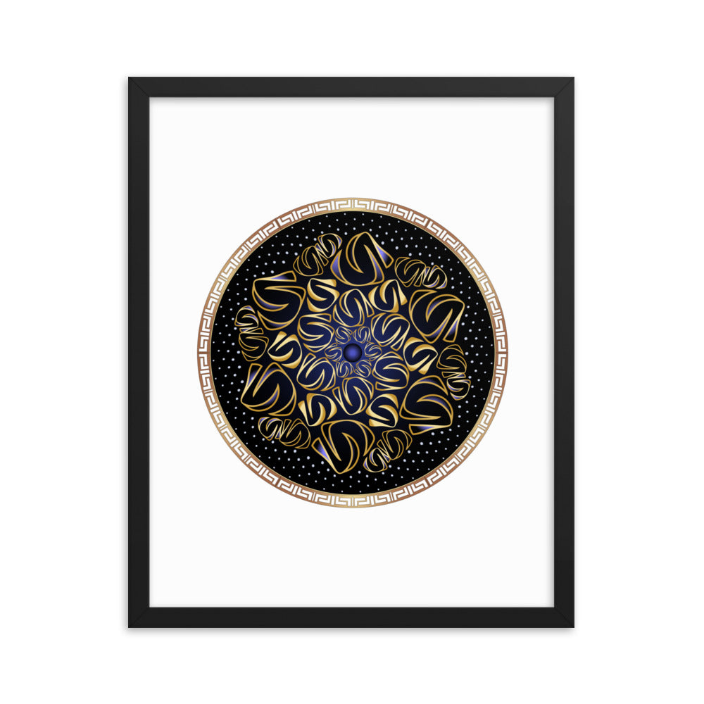 Framed poster Mandala Circularium No 2508 Free Shipping